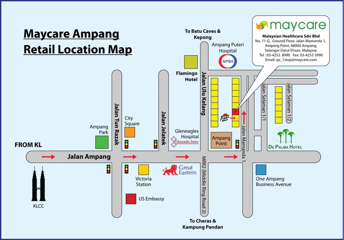 মানচিত্র এর ampang park