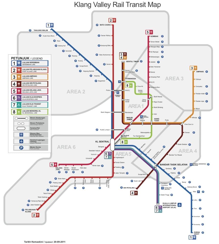 rapidkl lrt রুট ম্যাপ