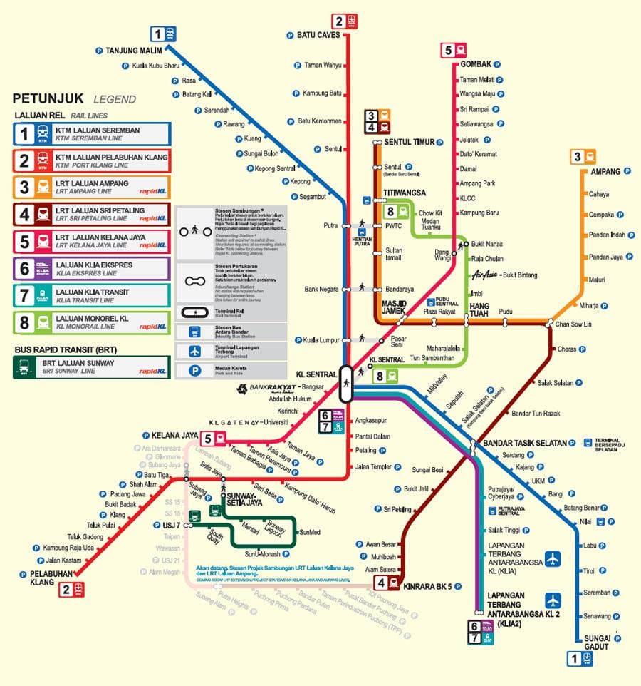 lrt রুট ম্যাপ, কে. এল.