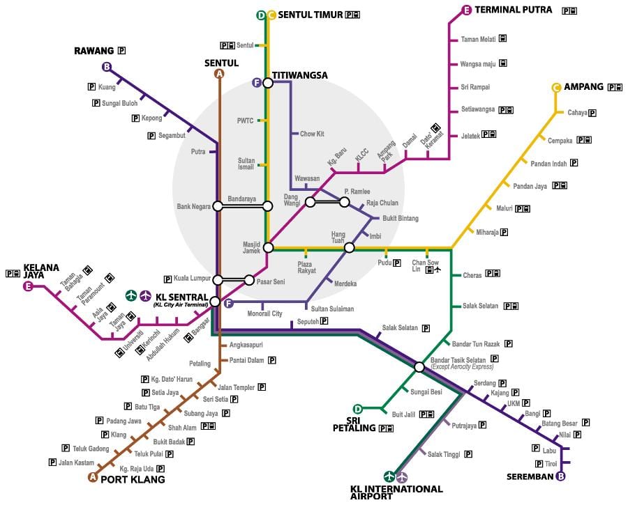 putra lrt স্টেশন মানচিত্র