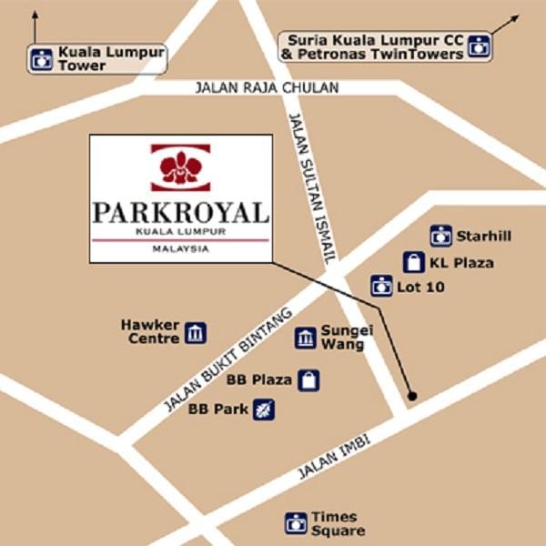 মানচিত্র parkroyal কুয়ালালামপুর