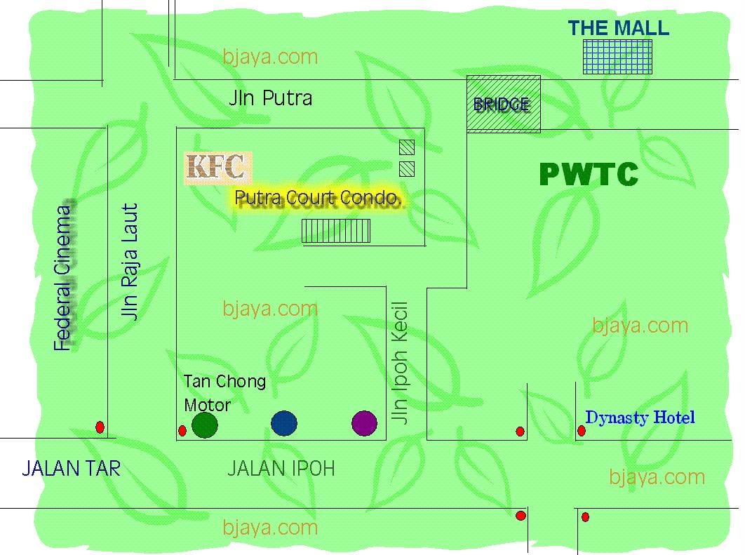 pwtc কুয়ালালামপুর মানচিত্র