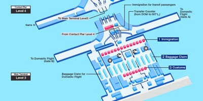 Klia টার্মিনাল মানচিত্র