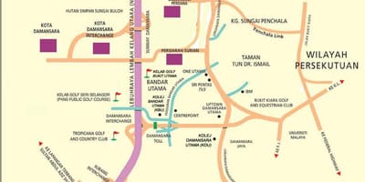Damansara মানচিত্র কুয়ালালামপুর