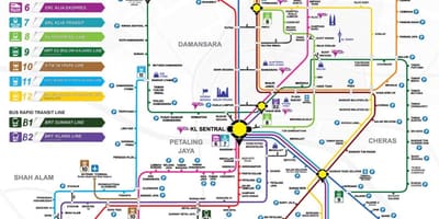 মানচিত্র klang ভ্যালি