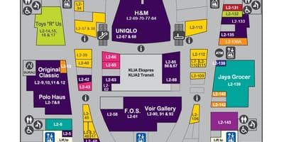 Klia পার্কিং ব্লক একটি মানচিত্র