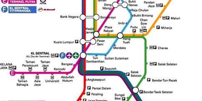 Klia ekspres মানচিত্র