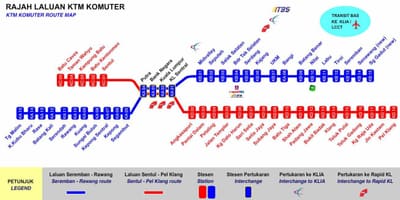 কেএল komuter মানচিত্র
