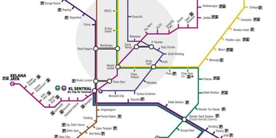 Putra lrt স্টেশন মানচিত্র
