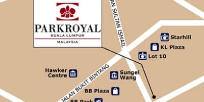 মানচিত্র parkroyal কুয়ালালামপুর