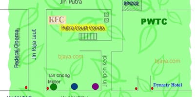 Pwtc কুয়ালালামপুর মানচিত্র
